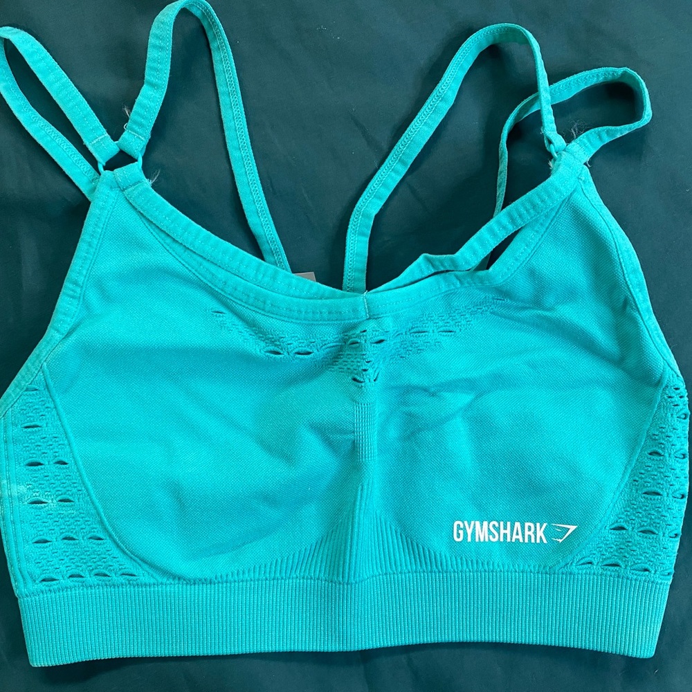 Gymshark Teal Energy Seamless Sports Bra